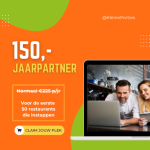 Actietarief 150 jaarpartner restaurantmarketing